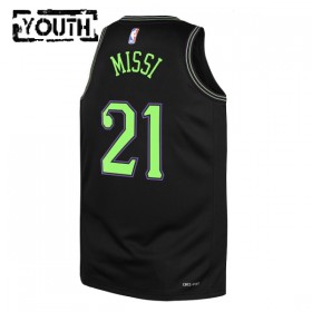 Dres New Orleans Pelicans Yves Missi Nike 2025-26 City Edition Crno Swingman - Dječji